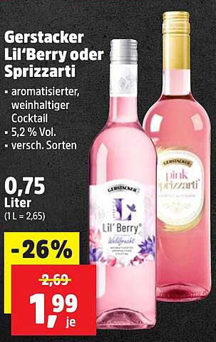 Gerstacker Lil'Berry oder Sprizzarti 0,75 Liter