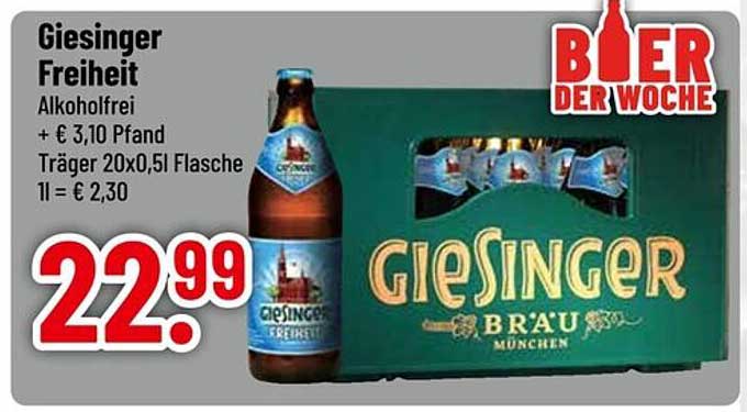 Giesinger Freiheit Alkoholhaltiges Bier 20x0,5l