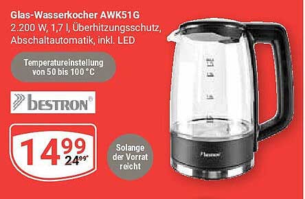 Glas-Wasserkocher AWK51G