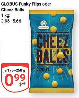 GLOBUS Funky Flips oder Cheez Balls - Knuspriger Genuss zum Sparpreis!
