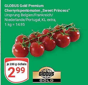 GLOBUS Gold Premium Cherrytomaten „Sweet Princess“