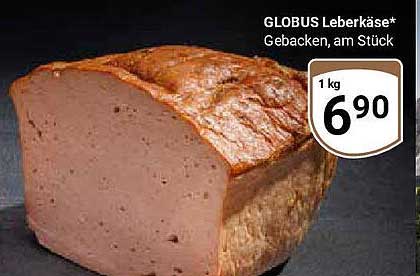 GLOBUS Leberkäse* Gebacken, am Stück