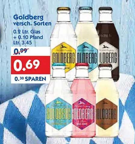 Goldberg verschiedene Sorten 0,2 L Flasche