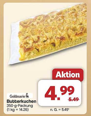 Goldmarie Butterkuchen 350-g-Packung