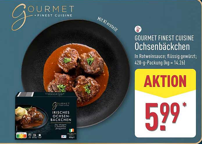 GOURMET FINEST CUISINE Ochsenbäckchen in Rotweinsauce