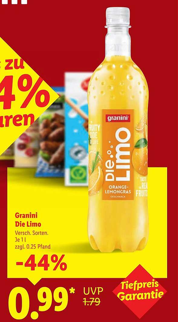 Granini Die Limo – Orange-Lemongras 1 L