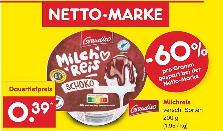 Graudiso Milchreis Schoko 200 g