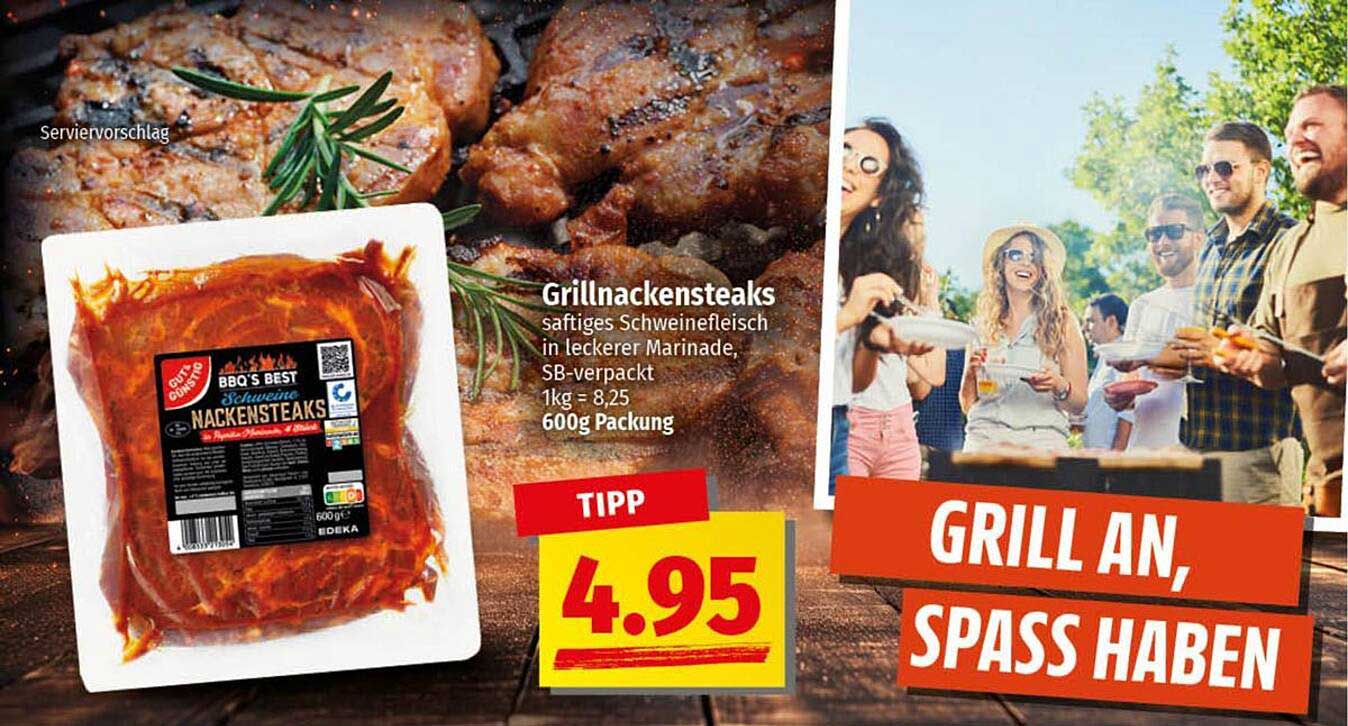 Grillnackensteaks
