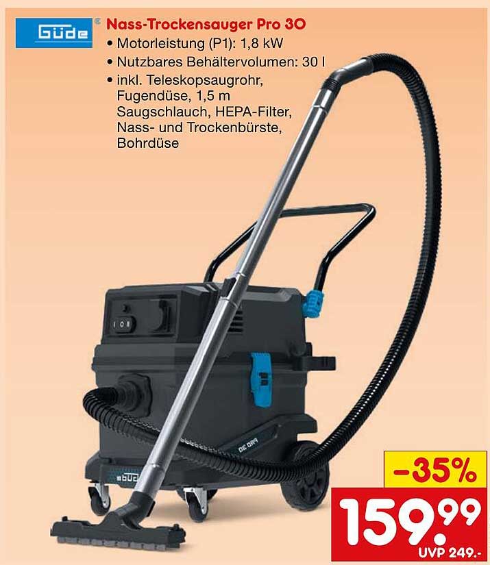 Güde Nass-Trockensauger Pro 30
