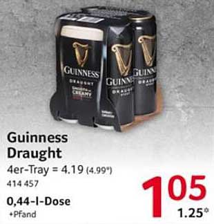 Guinness Draught 4er-Tray
