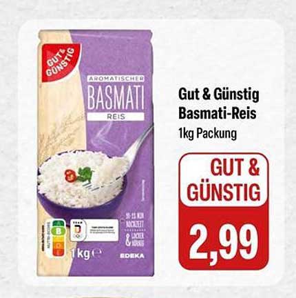 Gut & Günstig Basmati-Reis 1kg Packung