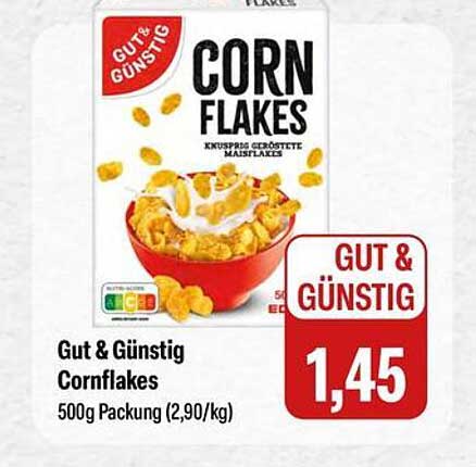 Gut & Günstig Cornflakes 500g Packung