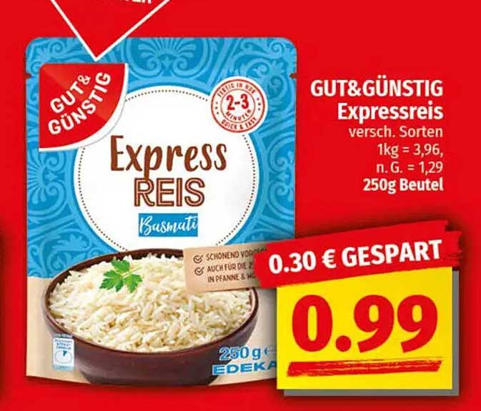 GUT& GÜNSTIG Expressreis 250g Beutel