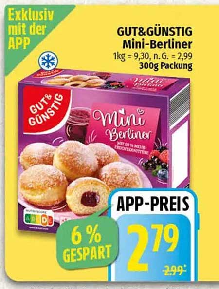 GUT& GÜNSTIG Mini-Berliner 300g
