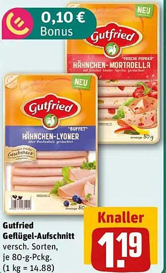 Gutfried Geflügel-Aufschnitt