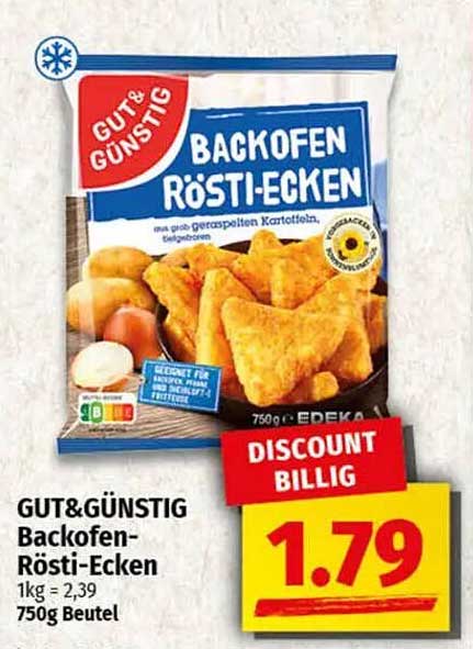 GUT&GENÜSTIG Backofen-Rösti-Ecken 750g