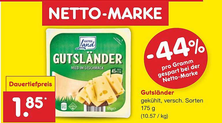 Gutsländer Käse 175 g
