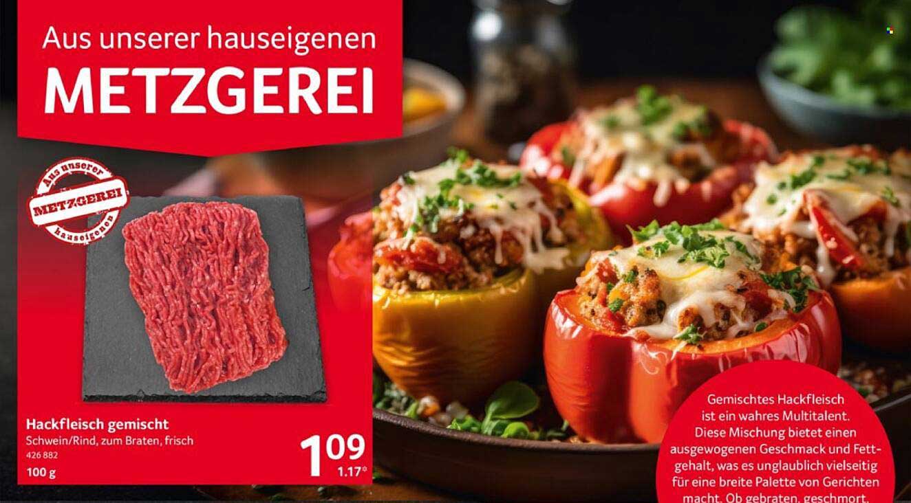 Hackfleisch gemischt Schwein/Rind, zum Braten, frisch