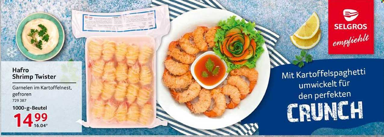 Hafro Shrimp Twister - Garnelen im Kartoffelnest, gefroren