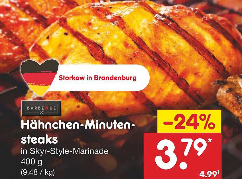 Hähnchen-Minutensteaks in Skyr-Style-Marinade 400 g