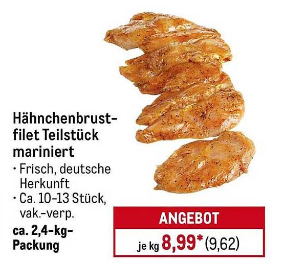 Hähnchenbrustfilet Teilstück mariniert