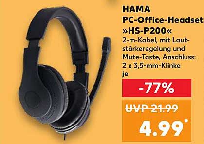 HAMA PC-Office-Headset »HS-P200«