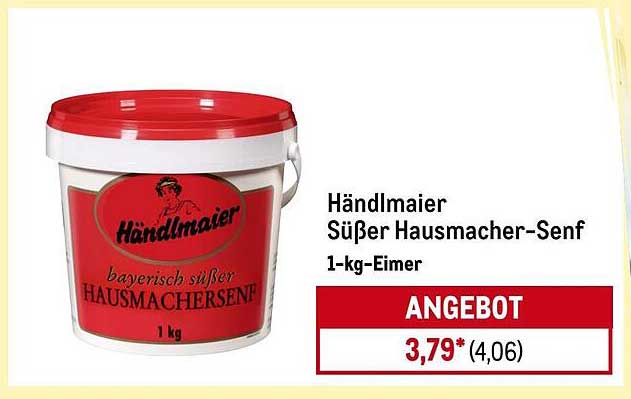 Händlmaier Süßer Hausmacher-Senf 1-kg-Eimer
