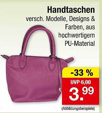 Handtaschen, verschiedene Modelle, Designs & Farben aus hochwertigem PU-Material