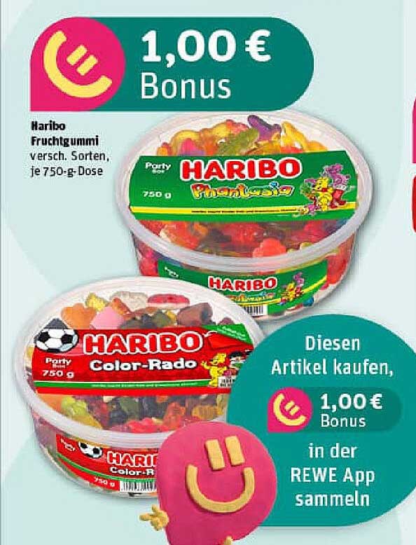 Haribo Fruchtgummi 750 g - verschiedene Sorten