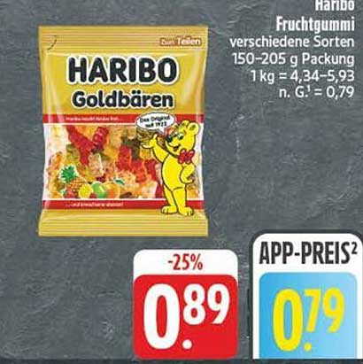 Haribo Goldbären Fruchtgummi verschiedene Sorten 150-205 g