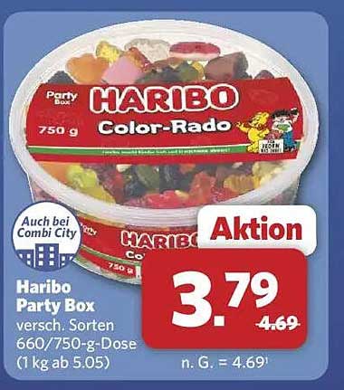 Haribo Party Box - Color-Rado 750 g