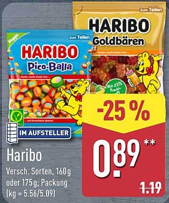 Haribo - Verschiedene Sorten, 160g oder 175g