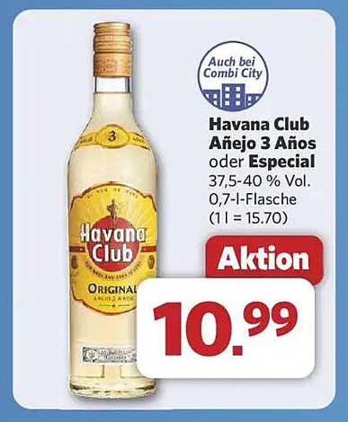 Havana Club Añejo 3 Años oder Especial 0,7l