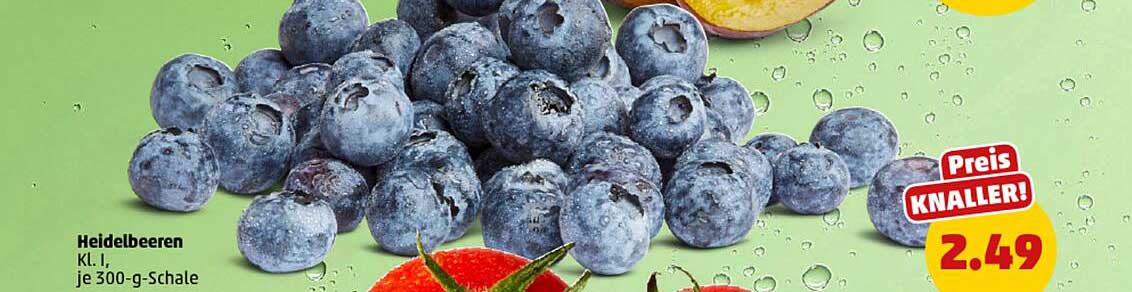 Heidelbeeren Kl. I, je 300-g-Schale
