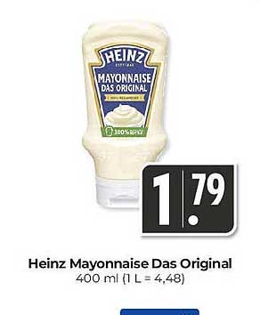 Heinz Mayonnaise Das Original 400 ml