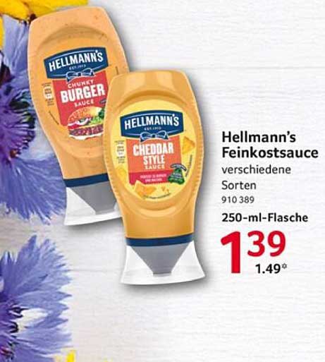 Hellmann's Feinkostsauce verschiedene Sorten 250-ml-Flasche