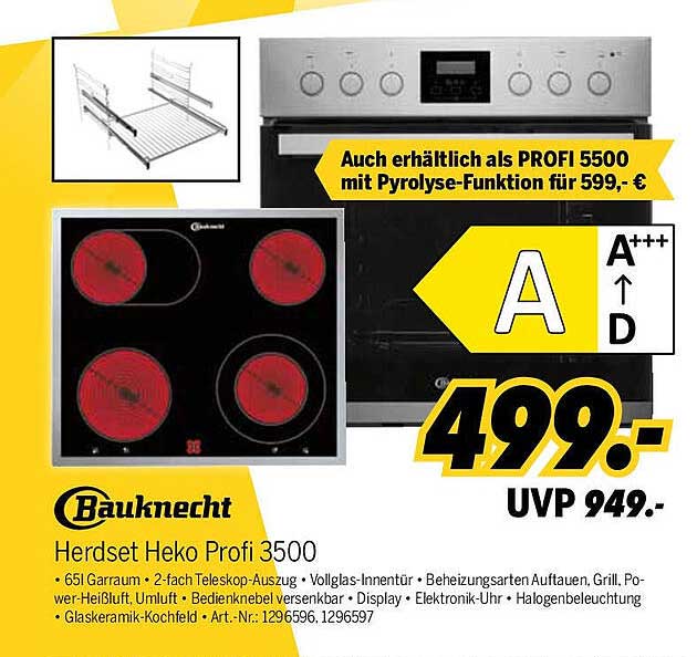 Herdset Heko Profi 3500 von Bauknecht