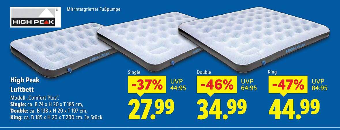 High Peak Luftbett Modell „Comfort Plus“