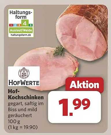 Hof-Kochschinken - gegart, saftig im Biss und mild geräuchert