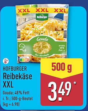 Hofburger Reibekäse XXL 500 g