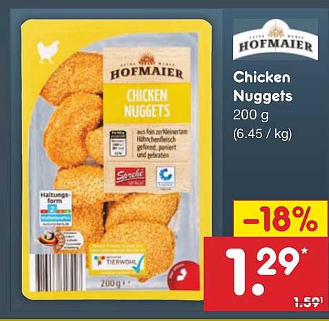 Hofmaier Chicken Nuggets 200 g
