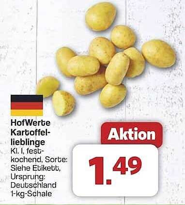 HofWerte Kartoffel-Lieblinge 1-kg-Schale