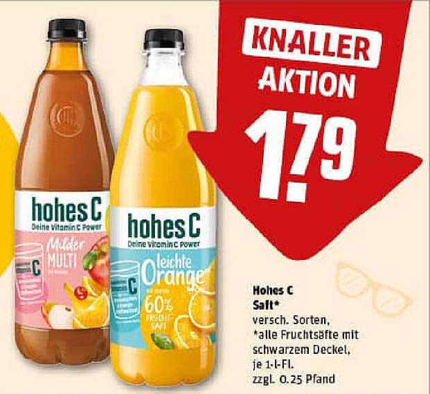 Hohes C Saft – Deine Vitamin Power für nur 1,79 €