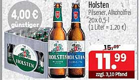 Holsten Pilsener, Alkoholhaltig, 20x0,5l