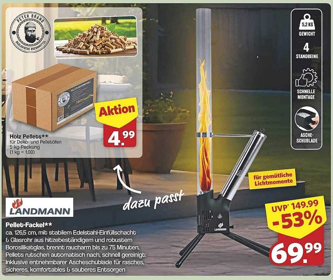 Holz Pellets für Deko- und Pelletofen 5-kg-Packung