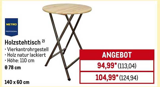 Holzstehtisch - Praktisch und stilvoll für jeden Anlass