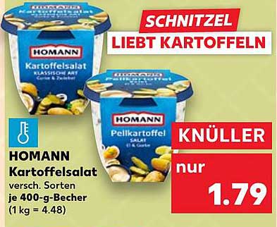 HOMANN Kartoffelsalat - verschiedene Sorten im 400-g-Becher