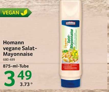 Homann vegane Salat-Mayonnaise 875 ml