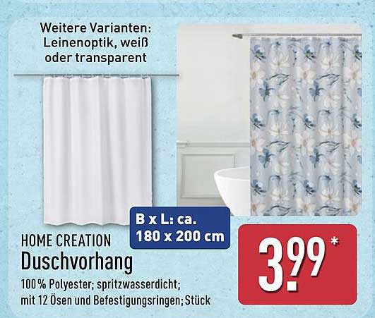 HOME CREATION Duschvorhang