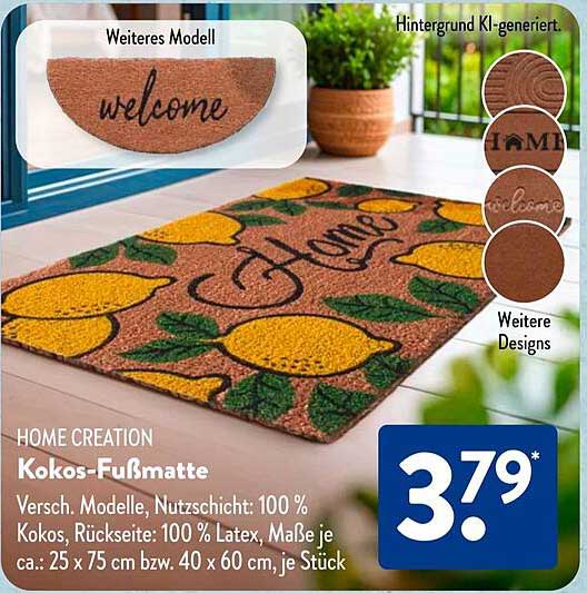 HOME CREATION Kokos-Fußmatte